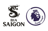 Premier League Badge and Bia SaiGon Badge